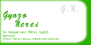 gyozo merei business card